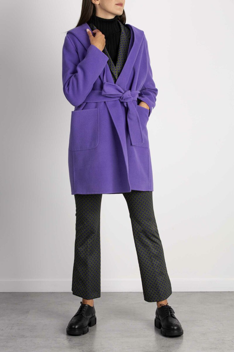 EMME MARELLA-CAPPOTTO DOUBLE-EMPERA VIOLA