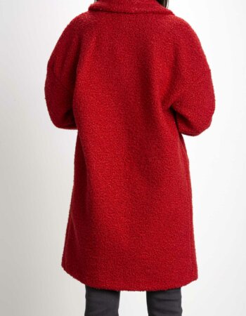 EMME MARELLA-CAPPOTTO IN JERSEY BOUCLE'-EMRITIRO MATTONE