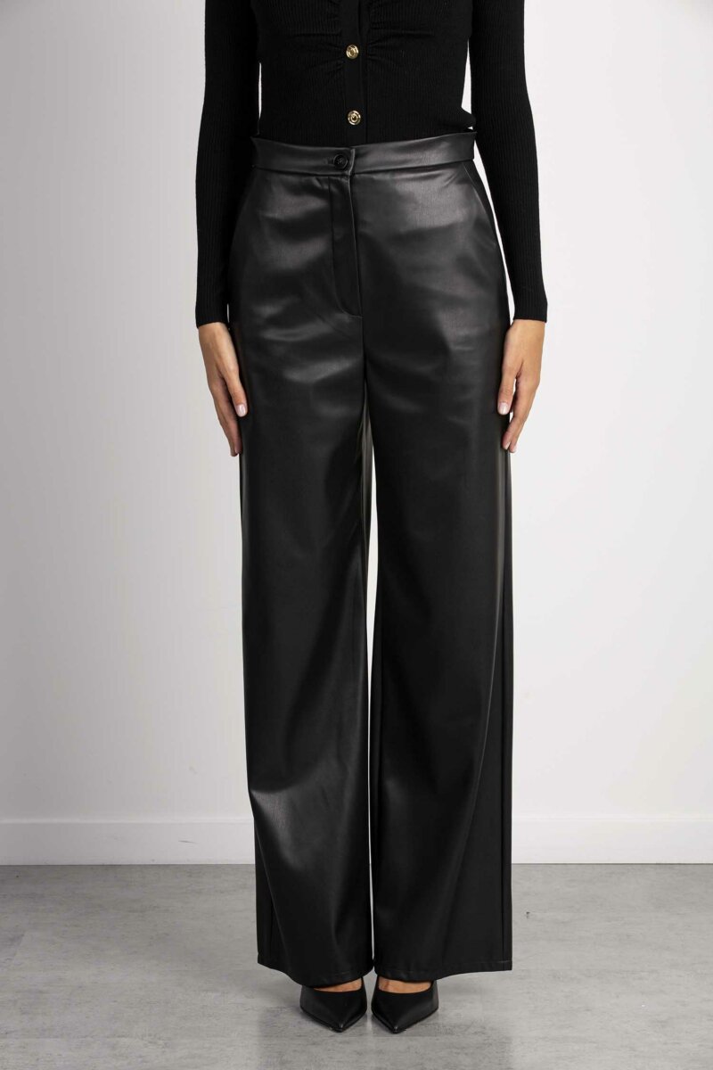 EMME MARELLA-PANTALONE IN JERSEY-EMSAX NERO