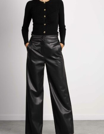 EMME MARELLA-PANTALONE IN JERSEY-EMSAX NERO