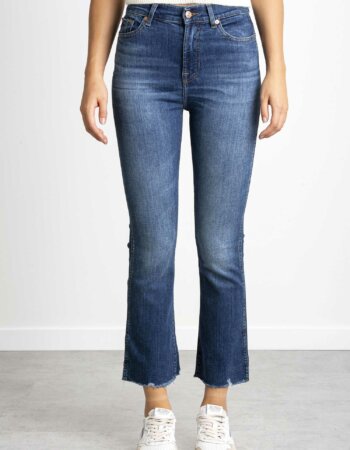 7 FOR ALL MANKIND-JEANS A TROMBETTA  HIGH WAIST-FORJSWBC120SH DENIM