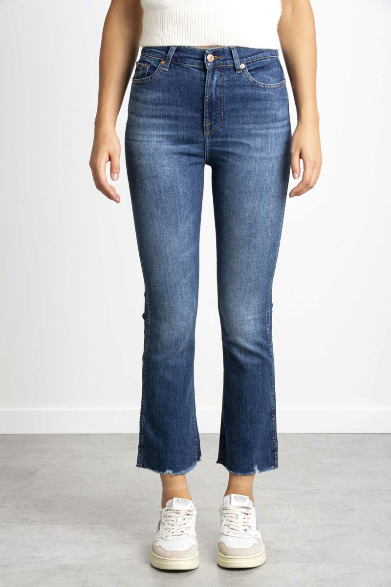 7 FOR ALL MANKIND-JEANS A TROMBETTA  HIGH WAIST-FORJSWBC120SH DENIM