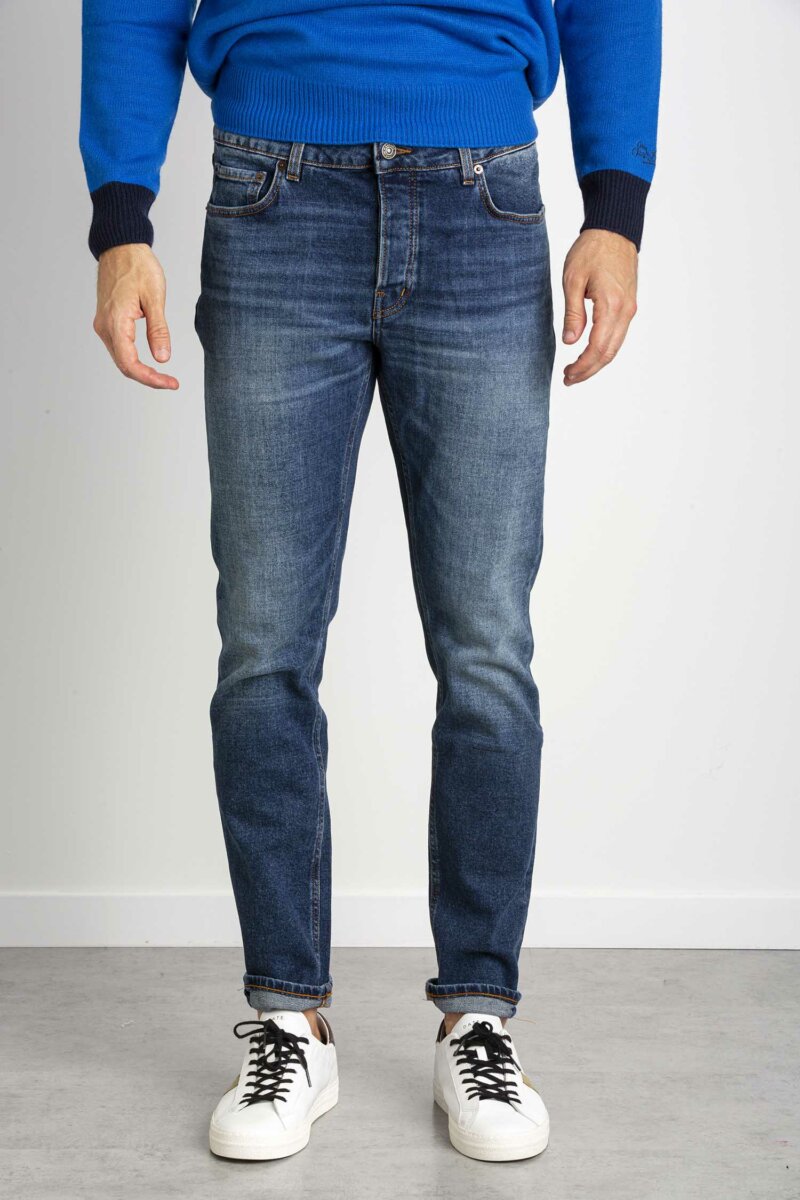 HAIKURE-JEANS CLEVELAND SNKINNY-HAM03163DS084 DENIM