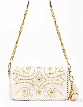 LA CARRIE-BORSA ARABESQUE BAGUETTE-LCMBB181SY WHITE