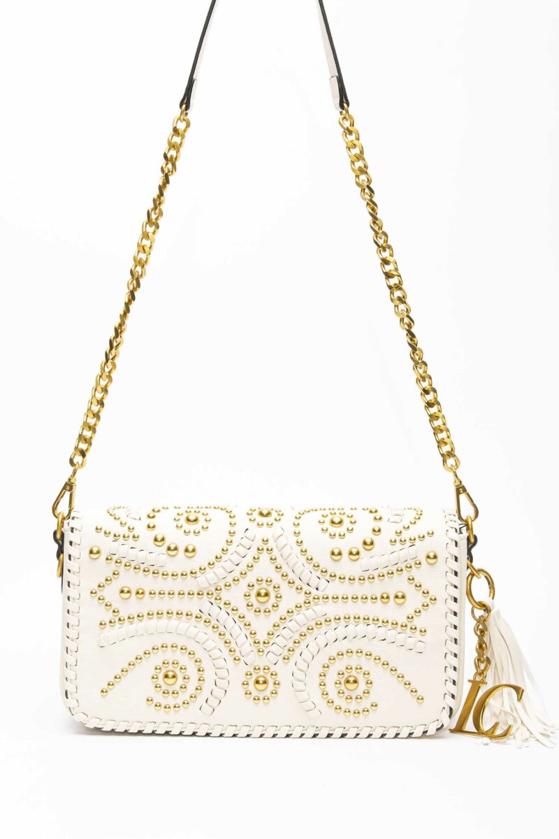 LA CARRIE-BORSA ARABESQUE BAGUETTE-LCMBB181SY WHITE