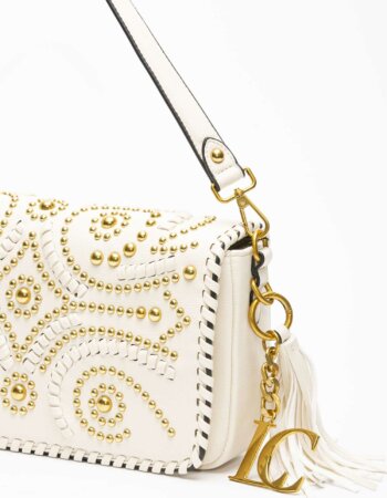 LA CARRIE-BORSA ARABESQUE BAGUETTE-LCMBB181SY WHITE