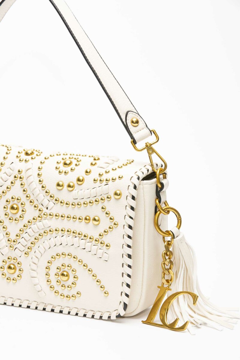 LA CARRIE-BORSA ARABESQUE BAGUETTE-LCMBB181SY WHITE