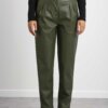 LIU JO-PANTALONE BARREL FIT-LJCF2048E0791 GREEN