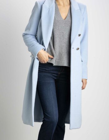 LIU JO-CAPPOTTO STRAIGHT-LJCF2315T2403 AZZURRO