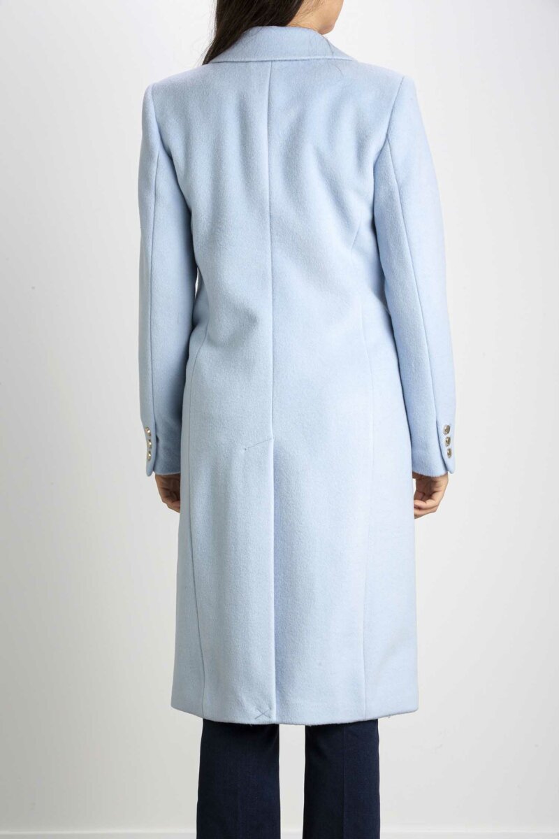 LIU JO-CAPPOTTO STRAIGHT-LJCF2315T2403 AZZURRO