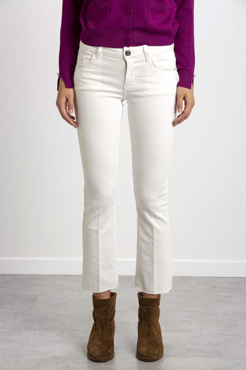 LIU JO-JEANS B.UP FLY-LJUF2022DS015 BIANCO