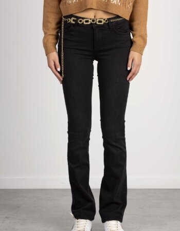 LIU JO-JEANS B.UP REPOT REG.W.-LJUF3025D4376 BLACK