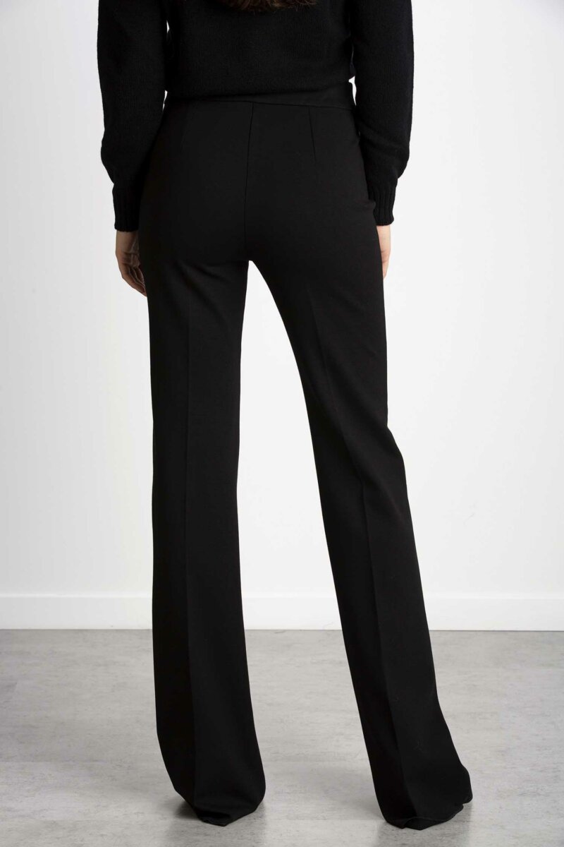 MARELLA-PANTALONE IN JERSEY PUNTO STOFFA STRETCH-MAINES NERO