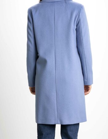 MARELLA-CAPPOTTO VELOUR LUCIDATO-MARENNA AZZURRO