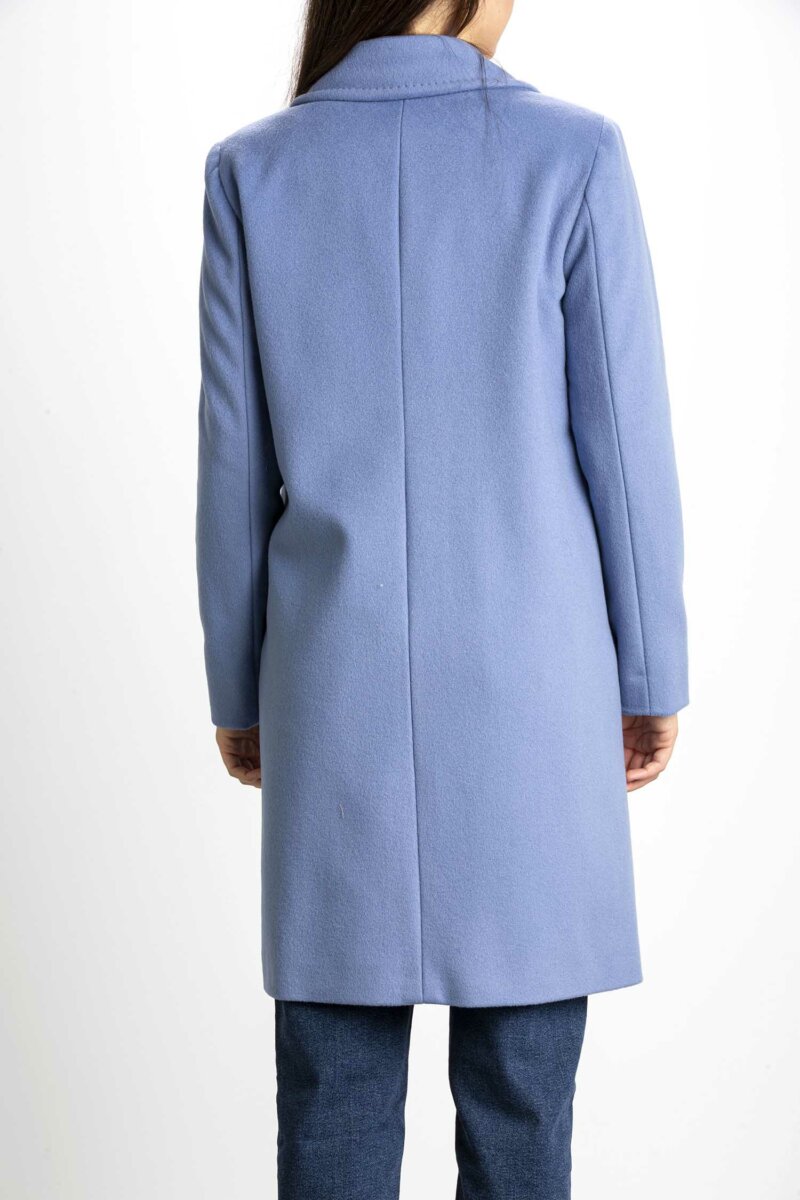 MARELLA-CAPPOTTO VELOUR LUCIDATO-MARENNA AZZURRO