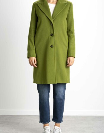 MARELLA-CAPPOTTO VELOUR LUCIDATO-MARENNA LIME