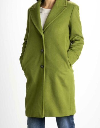 MARELLA-CAPPOTTO VELOUR LUCIDATO-MARENNA LIME