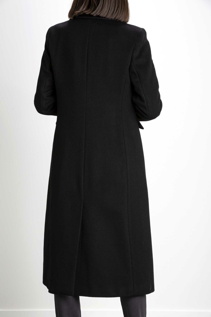 MARELLA-CAPPOTTO VELOUR LUCIDATO-MAZELANDA NERO