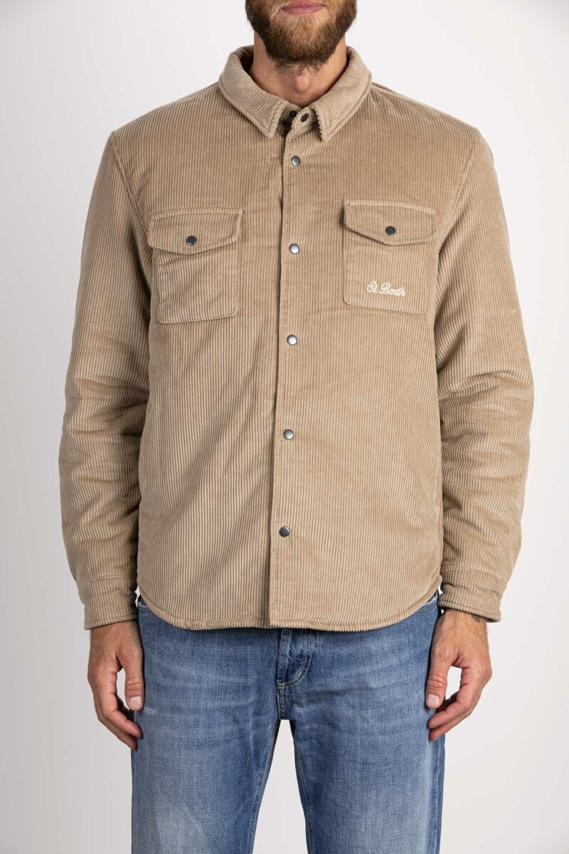 MC2 SAINT BARTH-OVERSHIRT CORDUROY-MC2CHA000100092E BEIGE