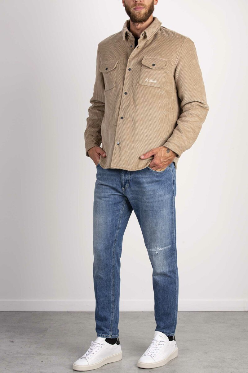 MC2 SAINT BARTH-OVERSHIRT CORDUROY-MC2CHA000100092E BEIGE