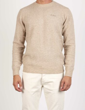 MC2 SAINT BARTH-MAGLIA HERON STRETCH-MC2HER000100591E BEIGE