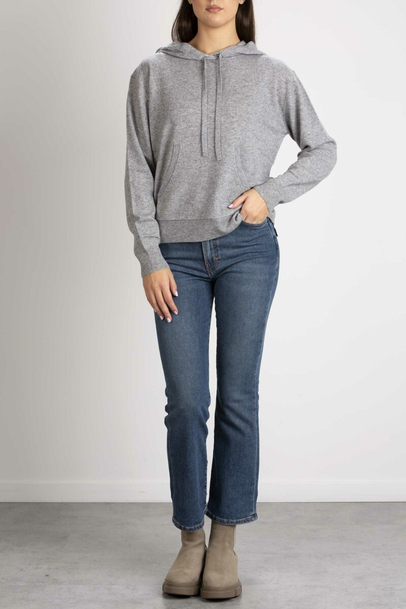 MAX MARA-MAGLIA MISTO CASHMIRE-MMLUPPOLO GRIGIO