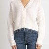 MAX MARA-CARDIGAN DI MOHAIR-MMRUGIADA BIANCO