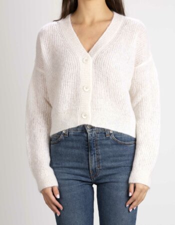 MAX MARA-CARDIGAN DI MOHAIR-MMRUGIADA BIANCO