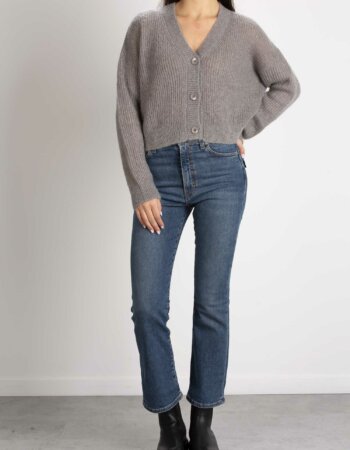 MAX MARA-CARDIGAN DI MOHAIR-MMRUGIADA GRIGIO