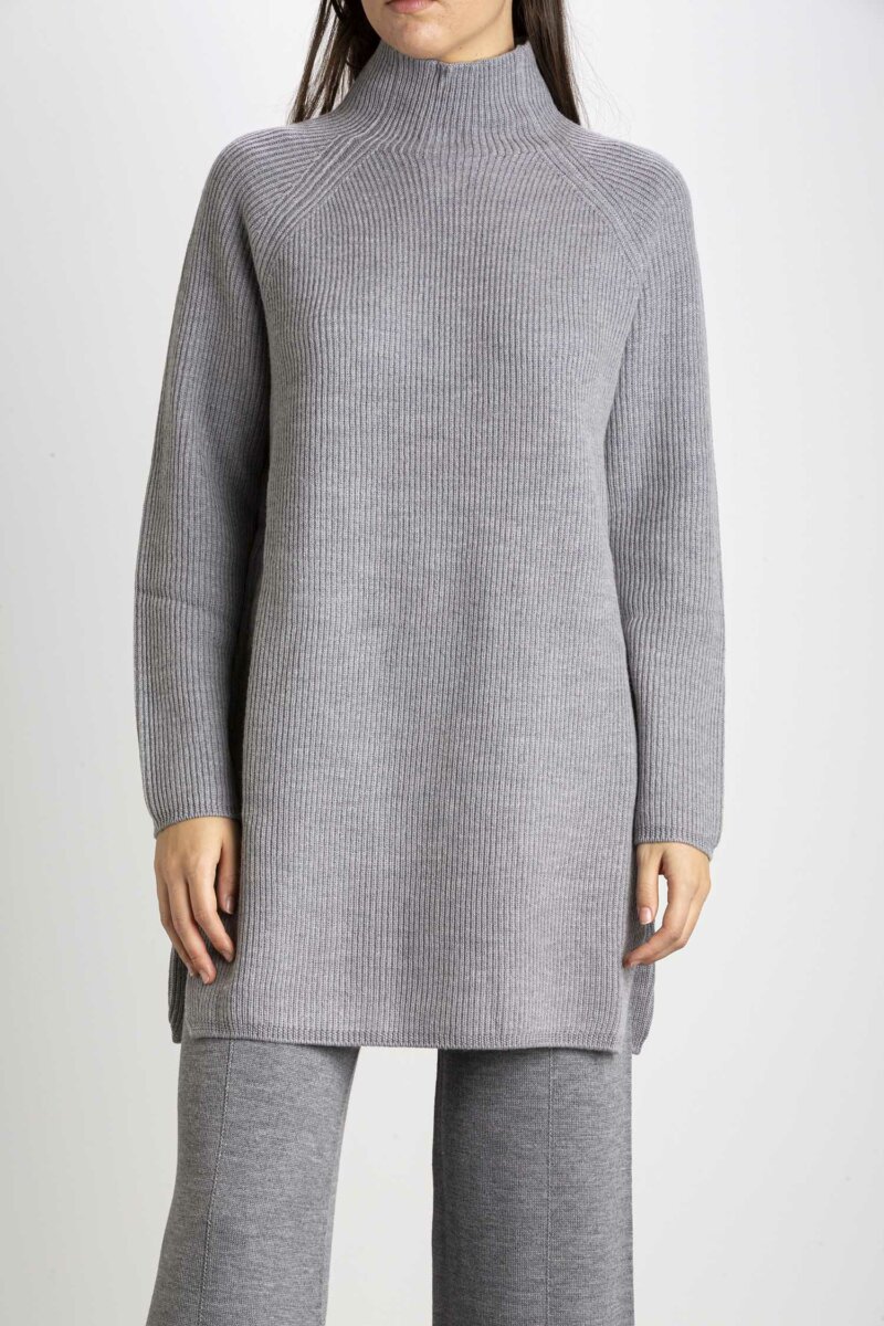 MAX MARA-MAGLIA LUPETTO-MMSLALOM GRIGIO