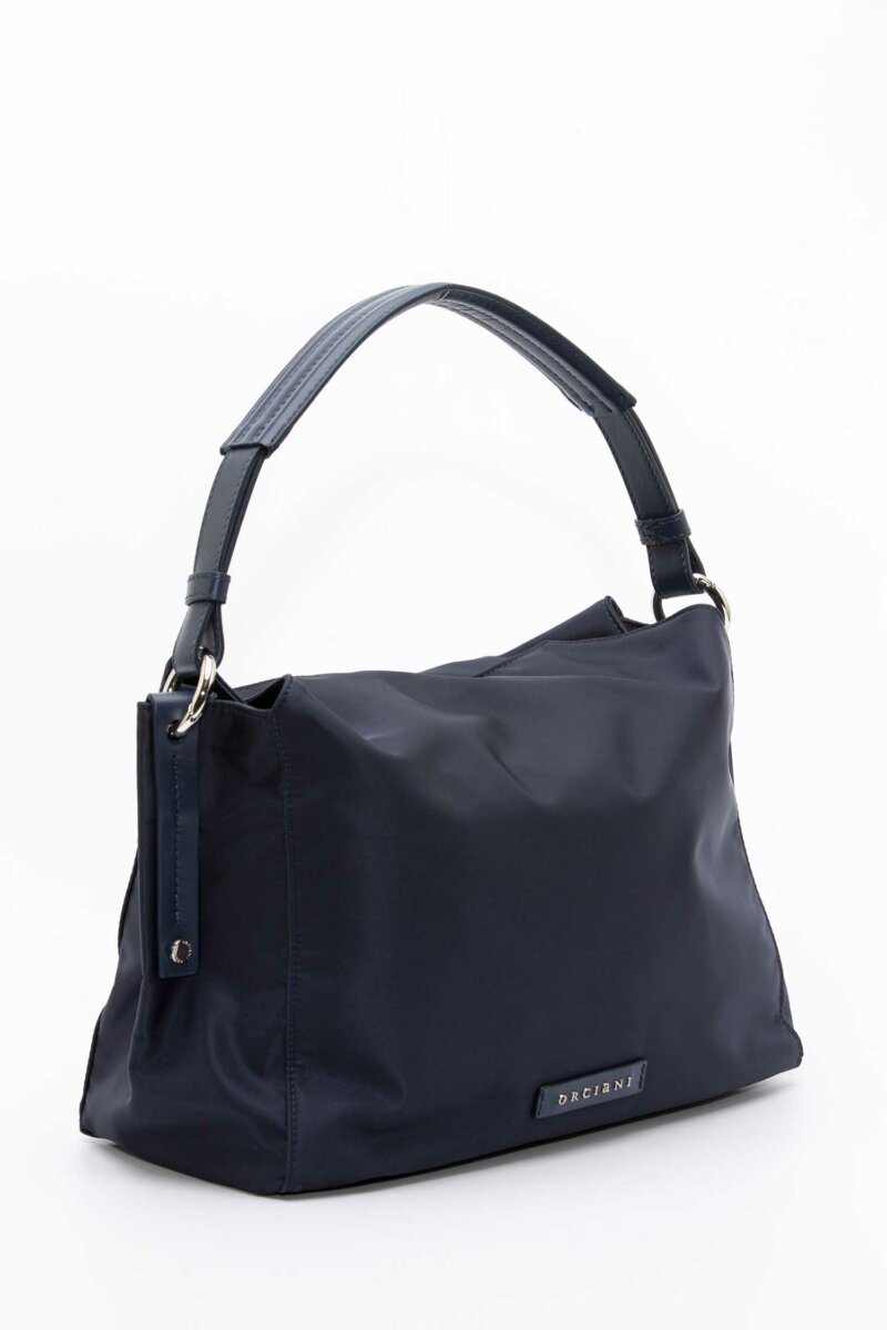 ORCIANI-BORSA A SPALLA TWENTY ECOLINE IN NYLON-ORBO2103ENY BLUE