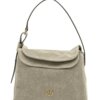 PINKO-LEAF HOBO CLASSIC SUEDE-PK101442A0F6 NOCE