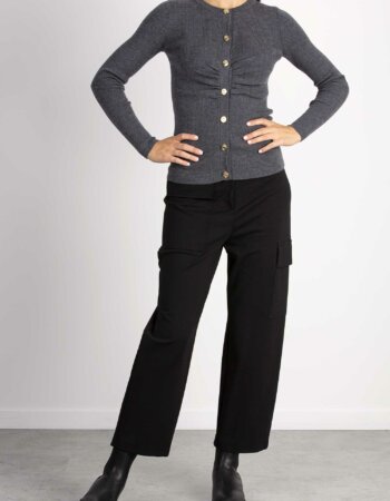 PINKO-CARDIGAN COSTINA-PKAVELIGNESE DARKGREY