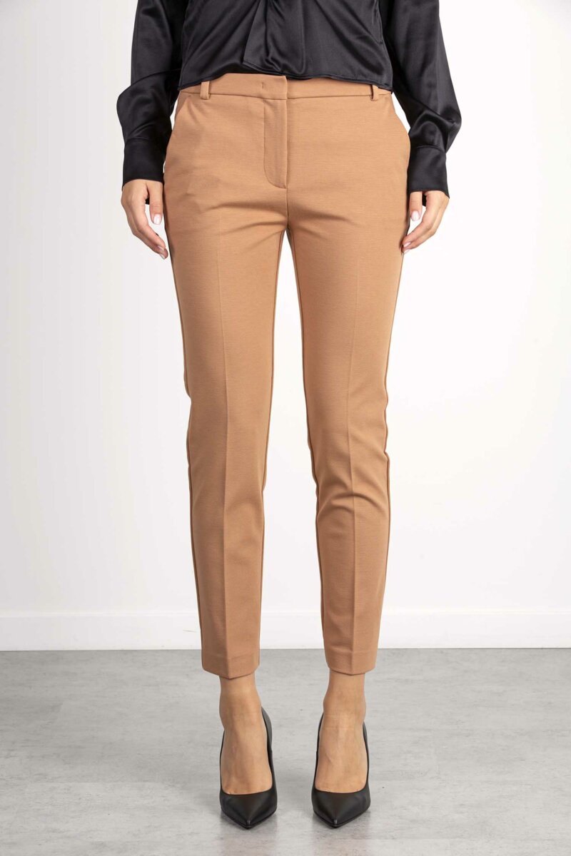 PINKO-PANTALONE PUNTO STOFFA-PKBELLOA23 MOUSSE