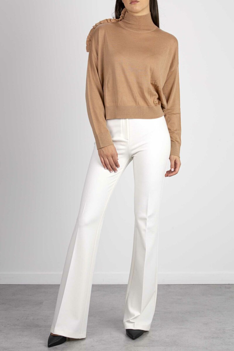 PINKO-MAGLIA 100% LANA-PKCRISOPA BEIGE