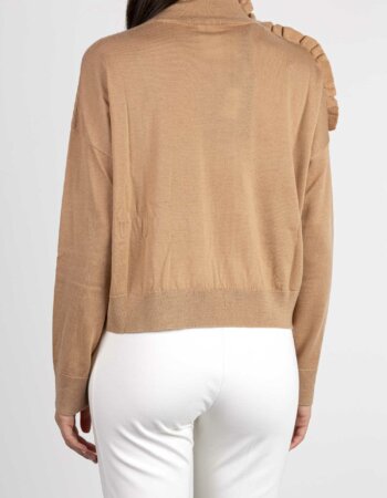 PINKO-MAGLIA 100% LANA-PKCRISOPA BEIGE