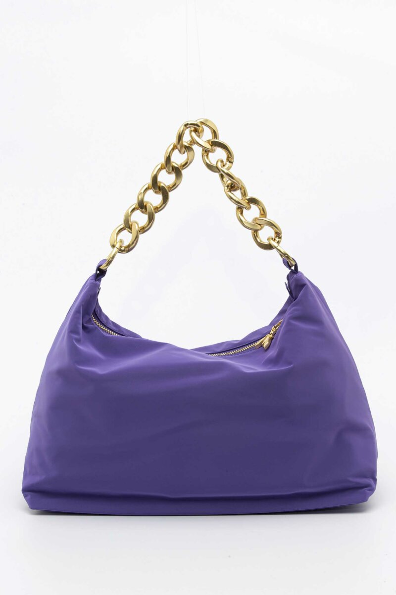 PATRIZIA PEPE-BORSA DROP NYLON VELVET-PP2B0064A182 VIOLET