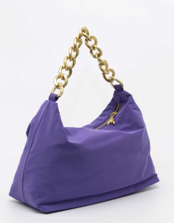 PATRIZIA PEPE-BORSA DROP NYLON VELVET-PP2B0064A182 VIOLET