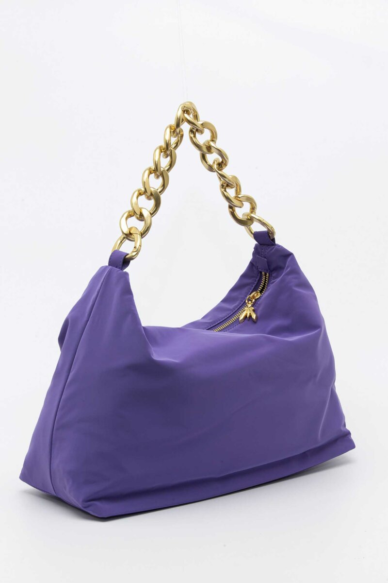 PATRIZIA PEPE-BORSA DROP NYLON VELVET-PP2B0064A182 VIOLET