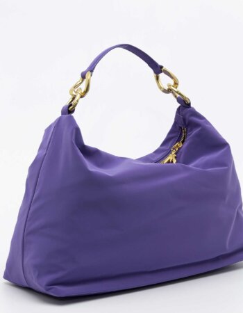 PATRIZIA PEPE-BORSA DROP NYLON VELVET-PP2B0064A182 VIOLET