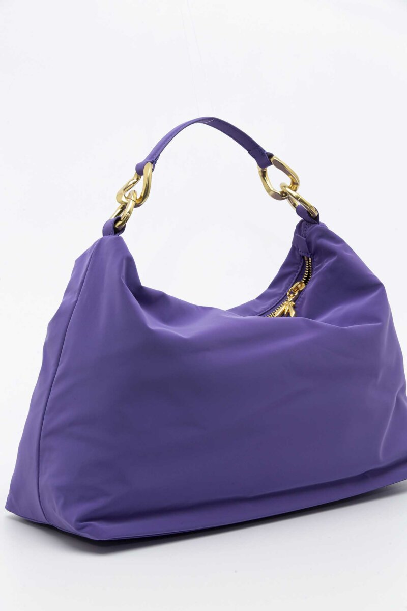 PATRIZIA PEPE-BORSA DROP NYLON VELVET-PP2B0064A182 VIOLET