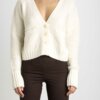 PATRIZIA PEPE-CARDIGAN MISTO ALPACA-PP2K0112K044 BURRO