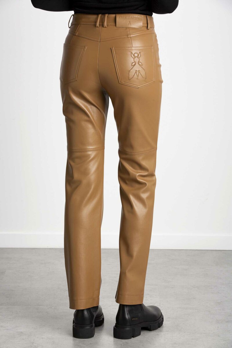 PATRIZIA PEPE-PANTALONE 5 TASCHE-PP2P1455E005 BROWN