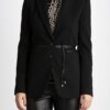 PATRIZIA PEPE-BLAZER ESSENTIAL-PP2S1441A1DX NERO