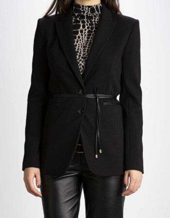 PATRIZIA PEPE-BLAZER ESSENTIAL-PP2S1441A1DX NERO