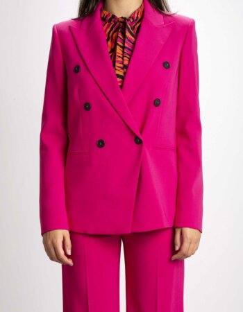 PATRIZIA PEPE-BLAZER DOPPIOPETTO ESSENTIAL-PP2S1442A6F5 FUCHSIA