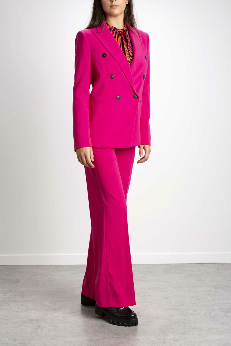 PATRIZIA PEPE-BLAZER DOPPIOPETTO ESSENTIAL-PP2S1442A6F5 FUCHSIA