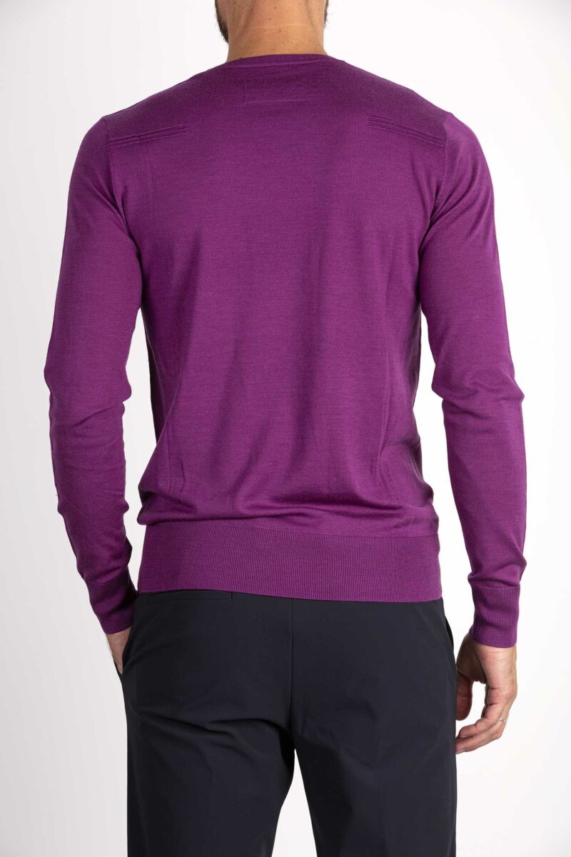 PATRIZIA PEPE-MAGLIA UOMO GIROCOLLO-PP5K1250K124A23 PURPLE