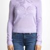 PATRIZIA PEPE-MAGLIA COLLO ALTO-PP8K0072KM36 LILAC