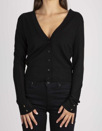 PATRIZIA PEPE-CARDIGAN-PP8K0149KM36 NERO